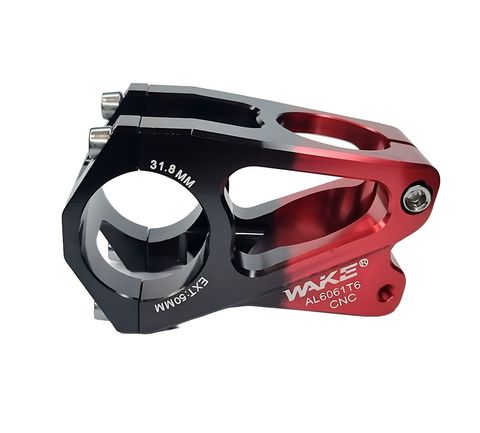 Wake Wake Gidon Boğazı CNC Alüminyum 31.8mm 50mm Siyah Kırmızı