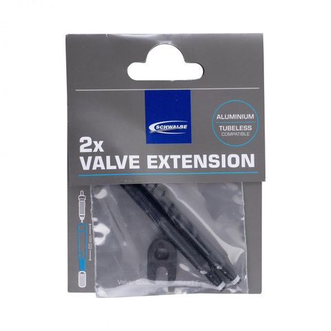 Schwalbe Schwalbe Ventilverlängerung Alu 65mm (2 Stück) - für hohe Aero-Felgen
