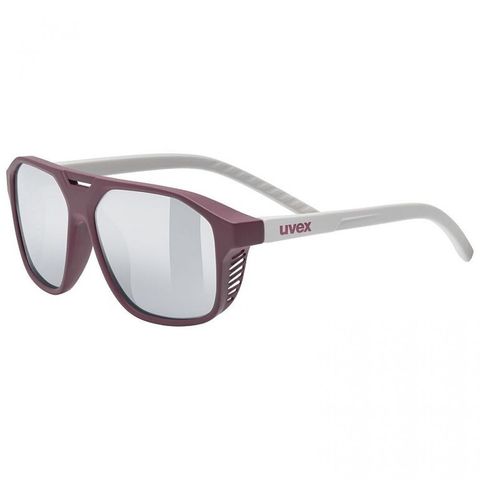 Uvex uvex Cosmic Sonnenbrille Cranberry Matt - Verspiegelt Silber, UV400 Schutz, Einheitsgröße, Sportbrille