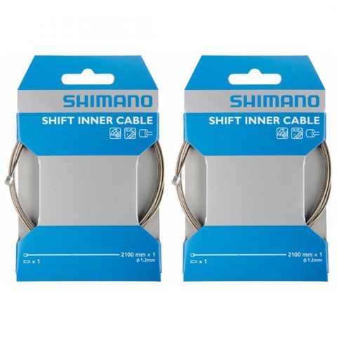 Shimano SHIMANO 2x Schaltzug MTB/Road Edelstahl Edelstahl 2.100 mm