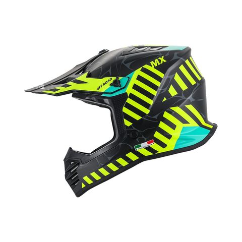 Sway Sway FS-618 Alert Full Face Kask Mat Siyah-Sarı YXL Beden (53-54cm)