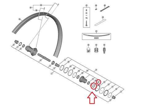 Shimano SHIMANO Gummi-Dichtung f.FH-M9210-B 12 mm - zuverlässiger Naben-Spritzwasserschutz