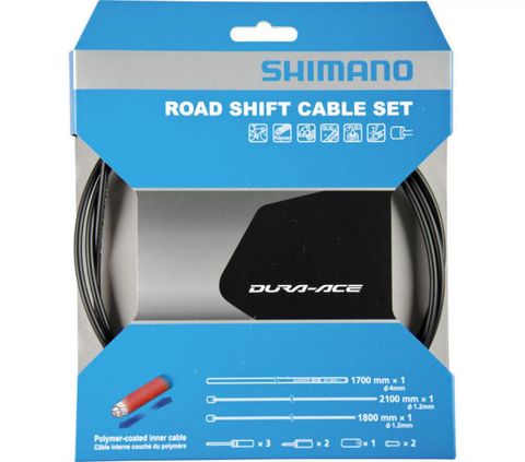 Shimano SHIMANO Schaltzug-Set Road polymerbeschichtet Schaltzug Grau