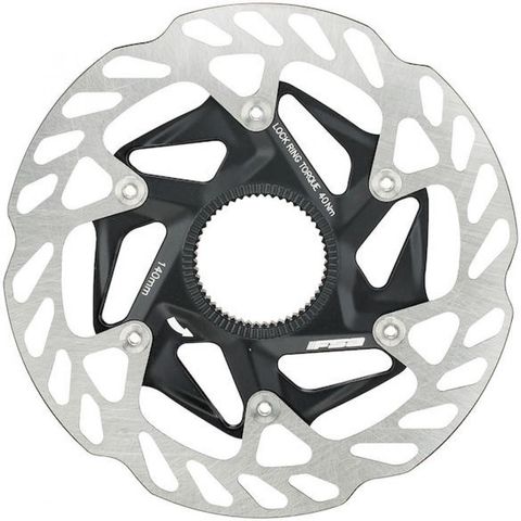 Fsa FSA Bremsscheibe K-Force WE Centerlock 140 mm Schwarz/silber - leichte, steife Performance-Scheibe