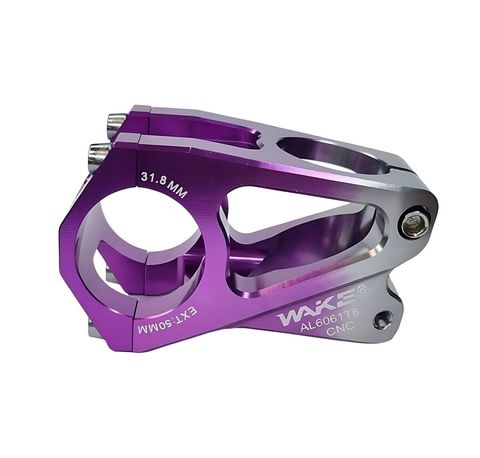 Wake Wake Gidon Boğazı CNC Alüminyum 31.8mm 50mm Mor Titanyum