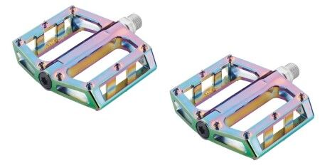 Drox Drox PD720R Alüminyum Bisiklet Pedalı Rulmanlı Rainbow