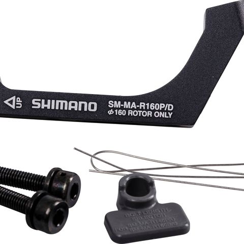 Shimano Shimano Flat Mount Road schijfremadapter PM/FM 160mm achterzijde