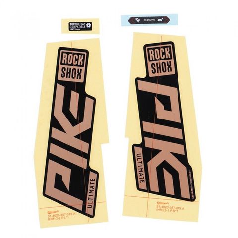 RockShox RockShox Gabel Decal-Kit Pike Ultimate 27|29 Zoll 11.4018.105.043 matte Copper-Folie für schwarz