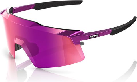 100% 100% Aerocraft Mirror Sportbrille gloss purple chrome purple multilayer mirror