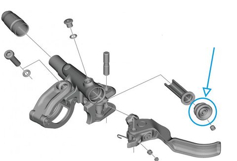 Shimano SHIMANO Abdeckung BL-M9120 - Schutzabdeckung für Bremshebel, 6 g