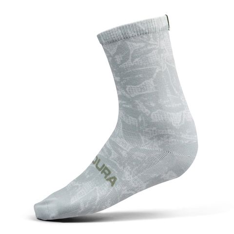 Endura Endura Grid Floral LTD Print Socke - Grau S-M
