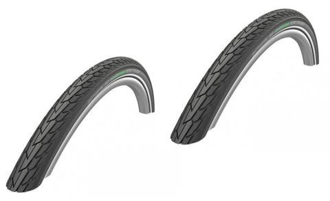 Schwalbe Schwalbe 2 x Reifen Road Cruiser HS484 Green 28x1.60 42-622 Reflex