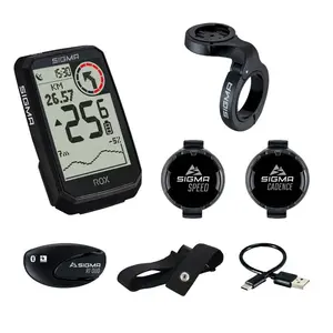 Sigma SIGMA SPORT ROX 4.0 Endurance Sensor Set GPS Fietscomputer Zwart