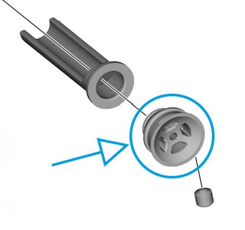 Shimano SHIMANO Abdeckung BL-M4100 - Schutzkappe für Bremshebel, Y1XW9802T, 4 g