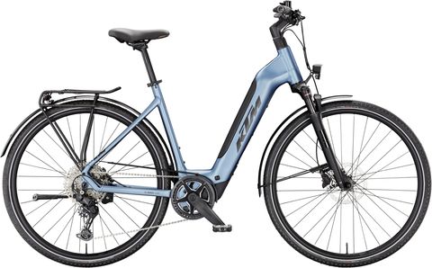 Ktm KTM Macina Sport SX 20 - 400 Wh - 28 Zoll - Tiefeinsteiger - 2026 - Steel Blue Matt/Black - Größe 46 CM