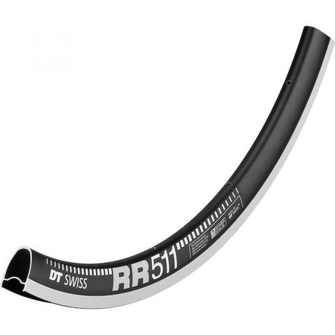 DT Swiss DTSwiss DT Swiss Felge RR 511 28"/700C 20 Loch Schwarz - steife, moderne Ausführung für schnelle Laufräder