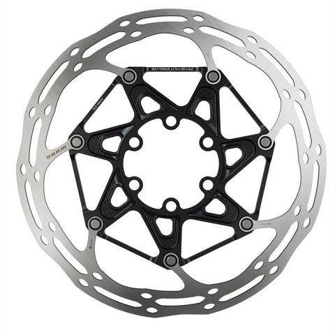 Sram SRAM Bremsscheibe Centerline Rounded - zweiteilig, 6-Loch - abgerundetes Profil, Stahl Schrauben 140 mm