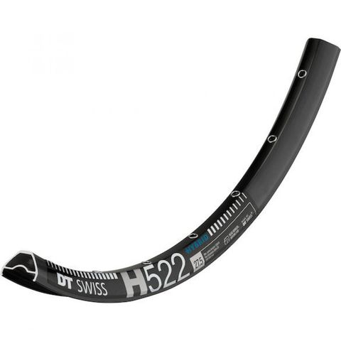 DT Swiss DTSwiss DT Swiss Felge HYBRID H 522 27,5"/25 28 Loch Schwarz - robuste E-MTB-Felge für Trail und Enduro