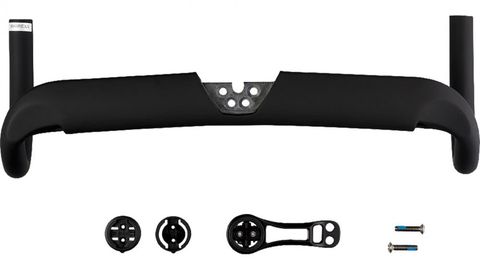 LOOK Look Combo Aero HB Carbon Lenker 44cm - Stealth matt schwarz, integriertes Cockpit für Aero-Rennräder, interne Kabelführung