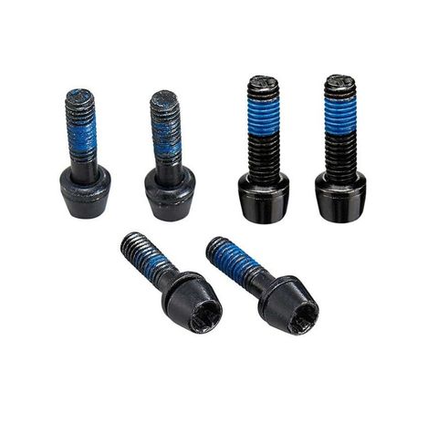 Ritchey Ritchey WCS C260 stuurpenbouten roestvrij staal 6 stuks zwart