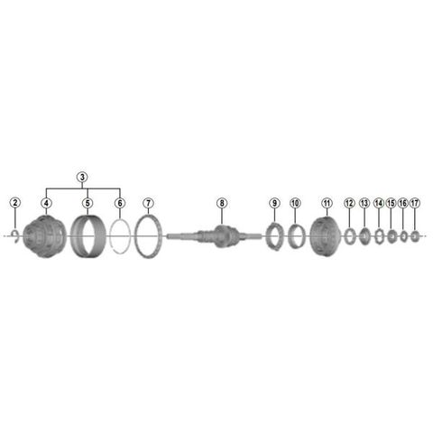 Shimano Shimano Binnenwerk (187Mm As) Di2 SG-C6001-8D