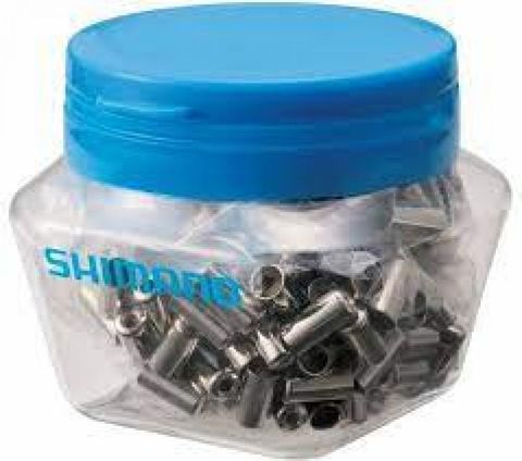 Shimano SHIMANO 200 Stück Endkappe Bremszugaußenhülle Stahl - Saubere und langlebige Zugabschlüsse