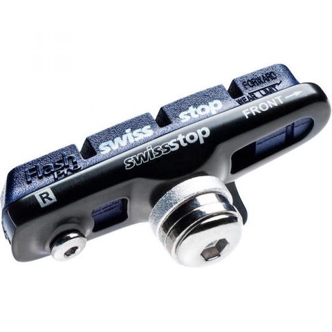 SwissStop SwissStop Full Flash Pro Bremsschuhe für Alu-Felgen Gr. S Schwarz - Gute Bremswerte bei Trockenheit und Nässe