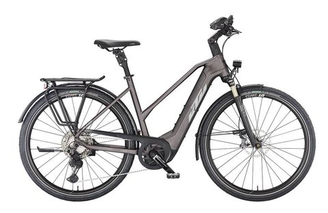 Ktm KTM MACINA STYLE 710 Trapez 750 vlierbes mat (grijs+oranje) D 46cm