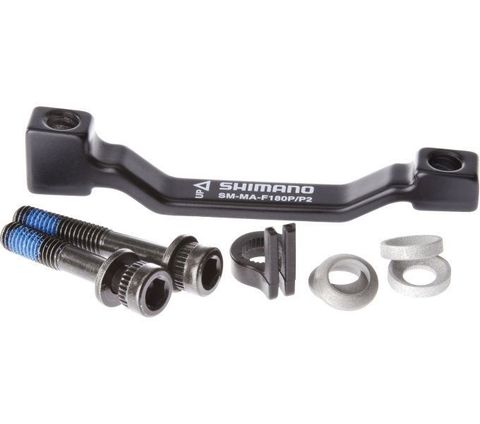 Shimano Shimano Scheibenbremsadapter vorn o. hinten PM PM 180 mm - schwarz - Größe 180mm