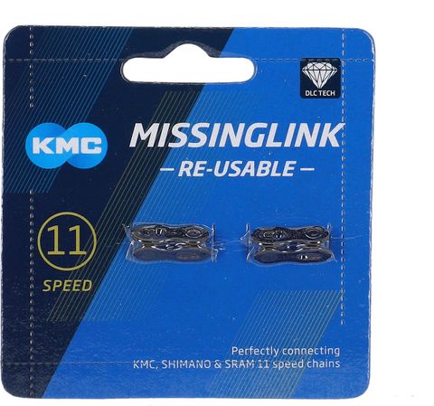 Kmc KMC Missinglink 11R DLC, Kettenschloss 11-fach, 2 Stück - schwarz