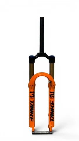 Tanke TANKE 32 HAVALI AMORTİSÖR 120MM KİLİTLEMELİ TURUNCU MTB ÖN MAŞA