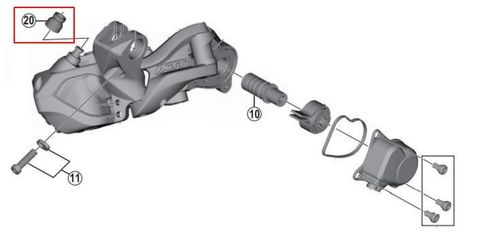 Shimano SHIMANO Gummimanschette für RD-M9050 Gummimanschette - Schutz für Schaltwerk RD-M9050