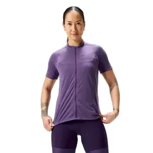 Endura ENDURA Loop Zipped Fietsshirt Korte Mouwen Paars Dames S