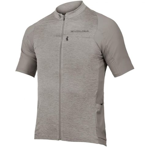 Endura Endura GV500 Reiver Kurzarmtrikot Fossil XL - Herren-Gravel-Trikot aus schnelltrocknendem, recyceltem Material mit Stretch-Ärmeln, optimaler Belüftung und vielseitigen Taschen