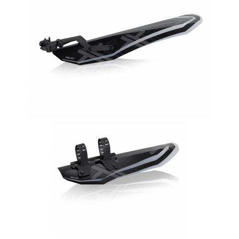 XLC XLC 1x Mudguard HR MG-C06 Fatbike schwarz + 1 x VR MGC-05 schwarz/grau Set