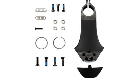 LOOK Look Combo Aero Vorbau -7° matt schwarz 100mm für Aero-Lenker, integrierte Kabelführung, leichte Aluminiumkonstruktion, aerodynamisches Design