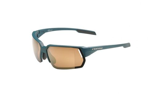 Cratoni Cratoni Sonnenbrille C-Lite COLOR+Sport petrol matt, Glas amber, gold verspiegel