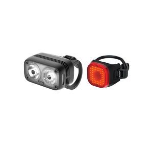 Knog KNOG Blinder Road 400 + Blinder Mini Square Twinpack Verlichtingsset Zwart