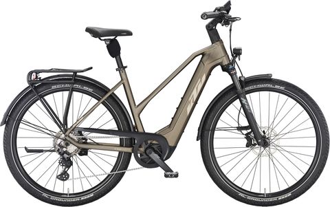 Ktm KTM Macina Gran 710 - 750 Wh - 28 Zoll - Trapez - oak matt (champagne+orange) - Größe 46 CM