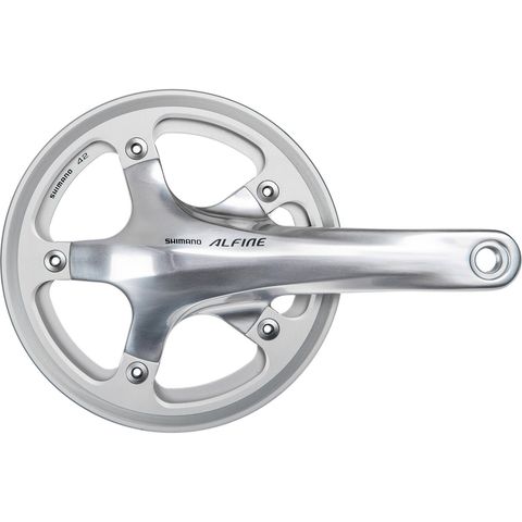 Shimano Shimano Alfine Kurbelgarnitur FC-S501 mit doppeltem Kettenschutzring schwarz 170,0 mm 42