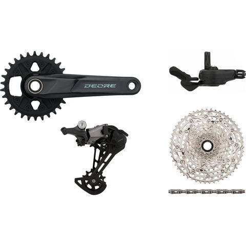 Shimano Shimano Deore M6100 Gruppe 1x12 30 schwarz Shimano Micro Spline 10-51 Shimano Micro Spline 170,0 mm ohne ohne