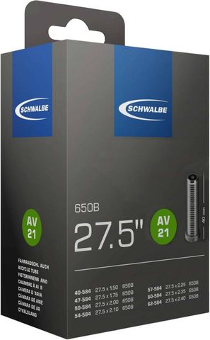 Schwalbe Schwalbe AV21 Schlauch 27,5 Zoll - 40 mm - schwarz - Größe 40/62-584