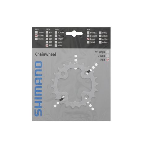 Shimano Shimano Aynakol Dişlisi Deore FC-M510 22T 3x9S