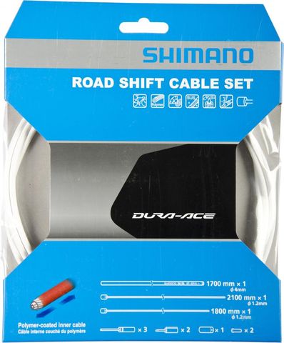 Shimano SHIMANO Schaltzug-Set Road polymerbeschichtet Schaltzug - Weiß