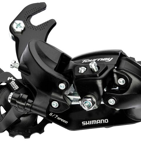Shimano Shimano Tourney RD-TY300 achterderailleur 6/7-speed met adapter zwart