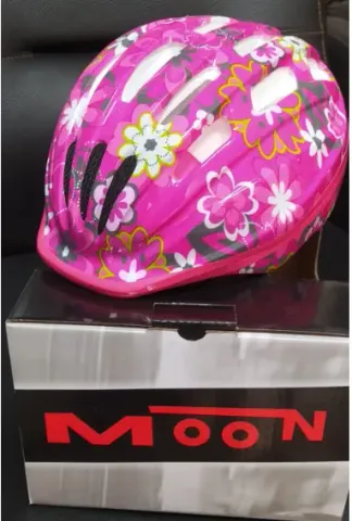 Kask Moon Çocuk Kaskı M Beden Pembe / Bisiklet