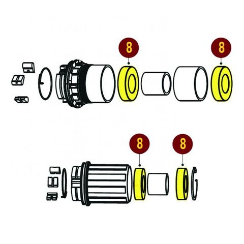 SUNringlé SUNringle Kugellager für SRC, SRX und SRC Comp 6902 - präziser Lauf für moderne Ausführung Laufräder