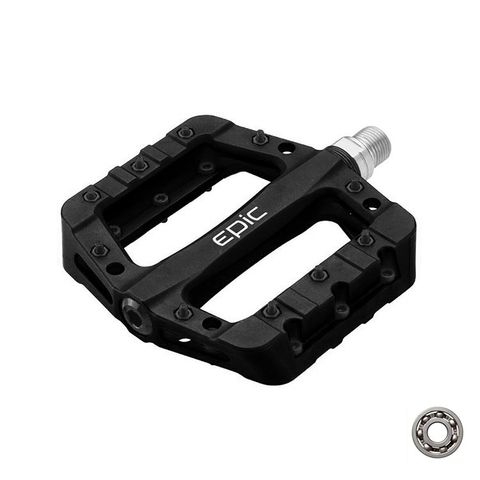 Epic-bike-parts Epic Rulmanlı Bisiklet Pedalı Plastik Siyah PDL-161