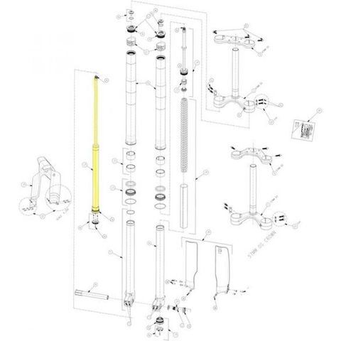 Manitou Manitou Cartridgegehäuse für Dorado 27,5/29 Zoll - präzises Service-Upgrade neueste Version