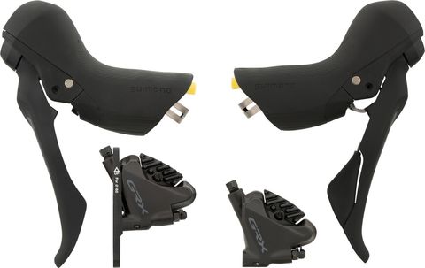 Shimano Shimano GRX v+h Set Scheibenbremse BR-RX400 + ST-RX600 / BL-RX600 schwarz links/rechts (seitenspezifisch)